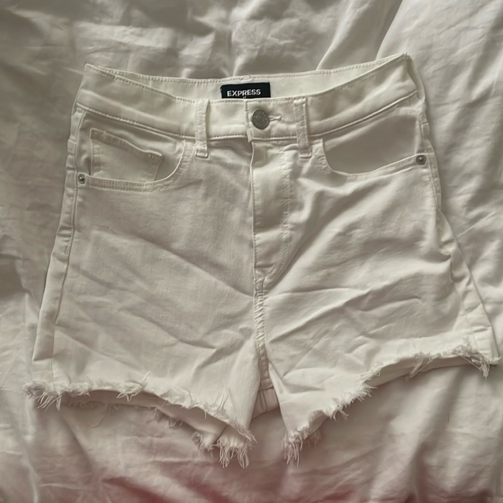 Express denim Jean shorts white size 0